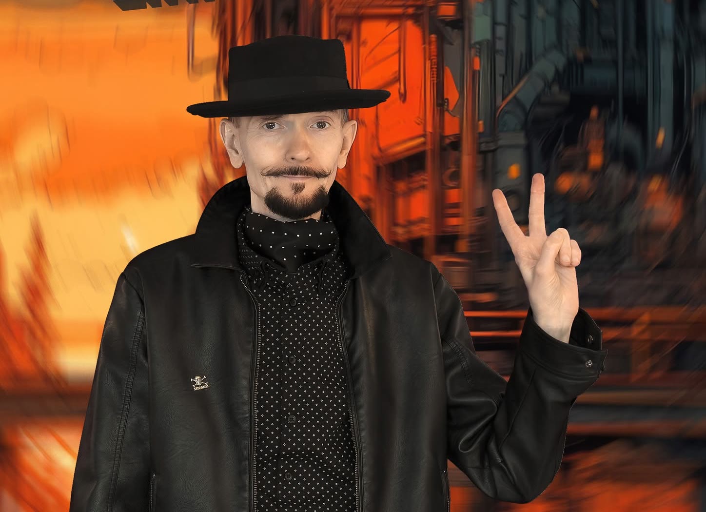 Nėrius Pečiūra su skrybėle
